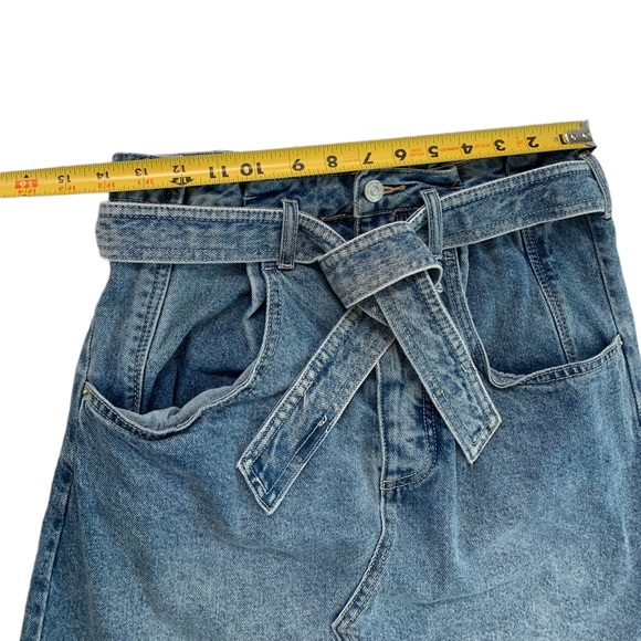 We The Free Belted Denim Skirt Size 27 - Picture 9 of 15